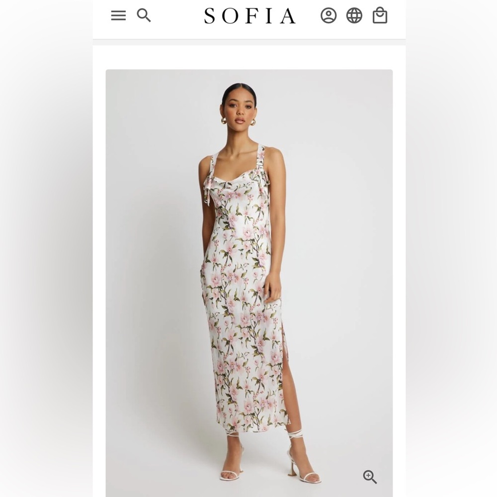 MAGNOLIA FLORAL SLIP DRESS - SOFIA THE LABEL